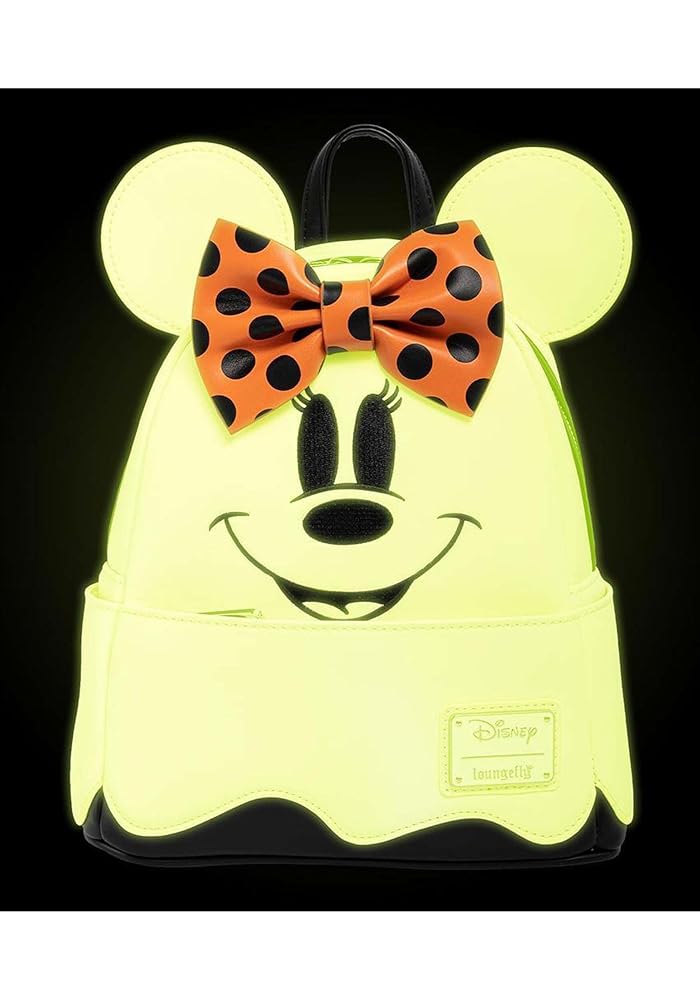 Loungefly ディズニー ミニー ゴースト リュック Amazon.com: Loungefly Disney Ghost Minnie Mouse Glow in the
